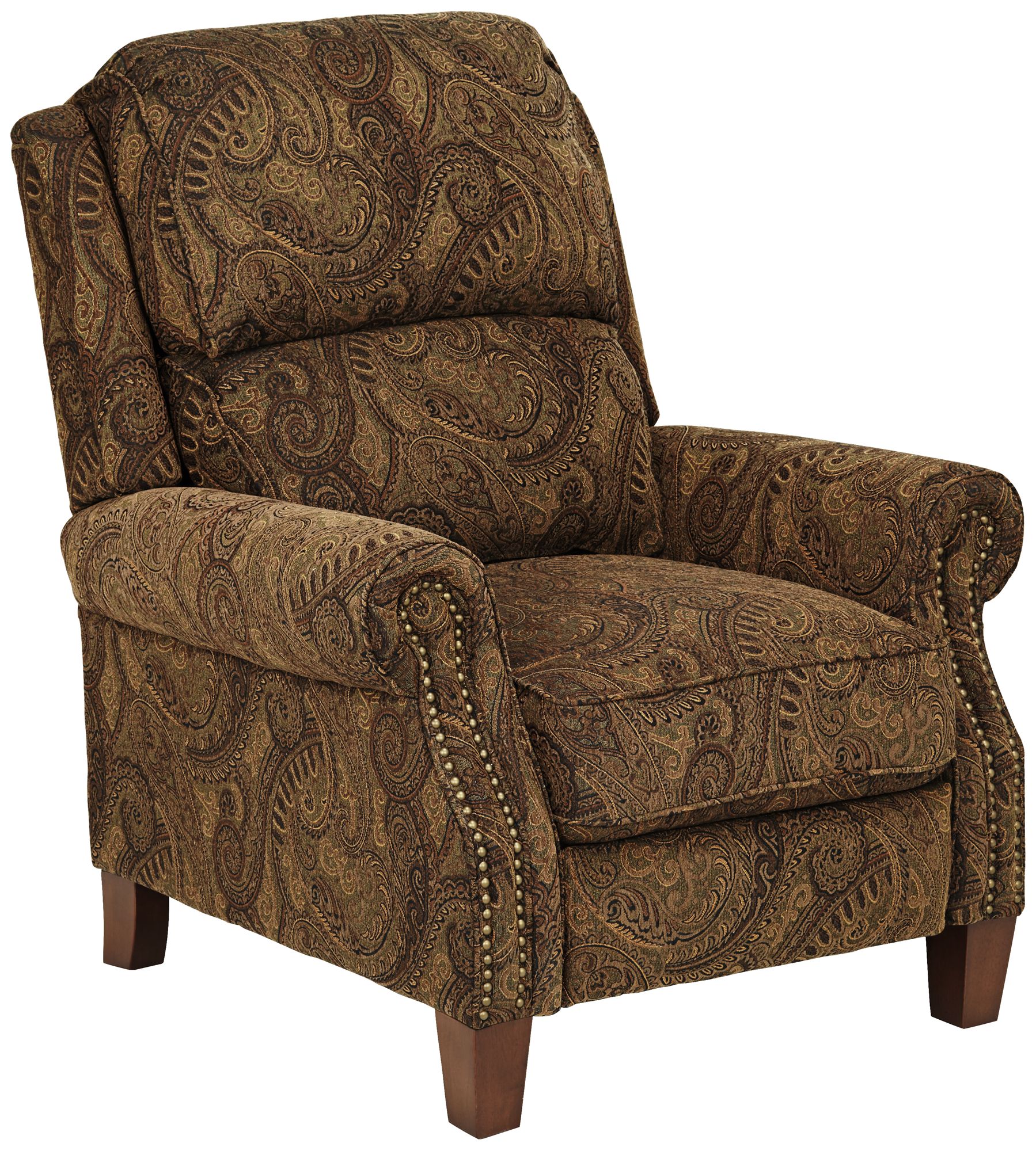 Image 2 Regency Hill Beaumont 35" Wide Brown Paisley 3-Way Recliner