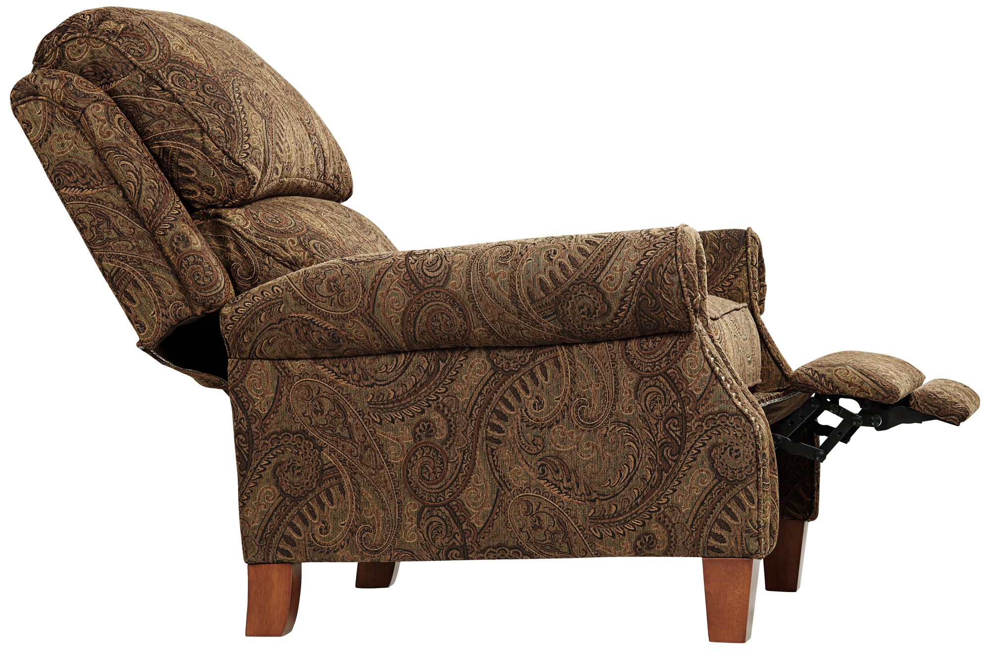 Image 5 Regency Hill Beaumont 35" Wide Brown Paisley 3-Way Recliner more views