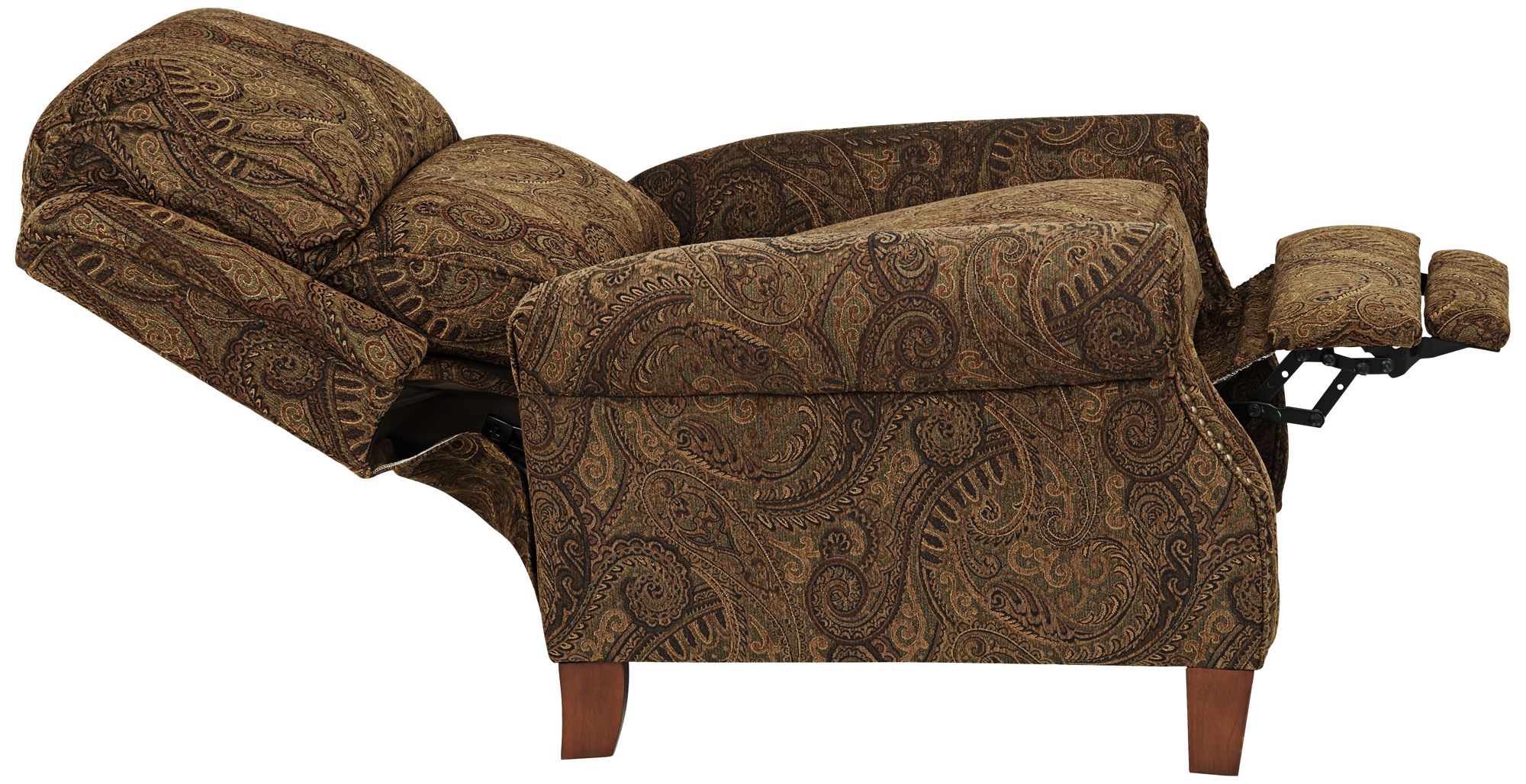 Image 6 Regency Hill Beaumont 35" Wide Brown Paisley 3-Way Recliner more views