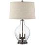 Regency Hill Becker 29" Clear Glass Night Light Table Lamp