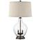 Regency Hill Becker 29" Clear Glass Night Light Table Lamp