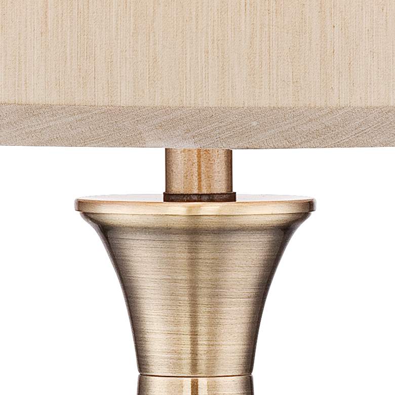 Image 3 Regency Hill Becky 25 3/4" Traditional Brass Table Lamps with Risers more views