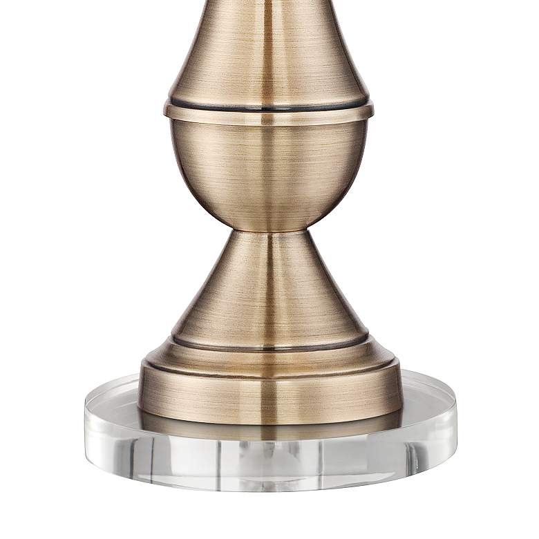 Image 4 Regency Hill Becky 25 3/4" Traditional Brass Table Lamps with Risers more views