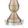 4_Regency Hill Becky 25 3/4" Traditional Brass Table Lamps with Risers more views