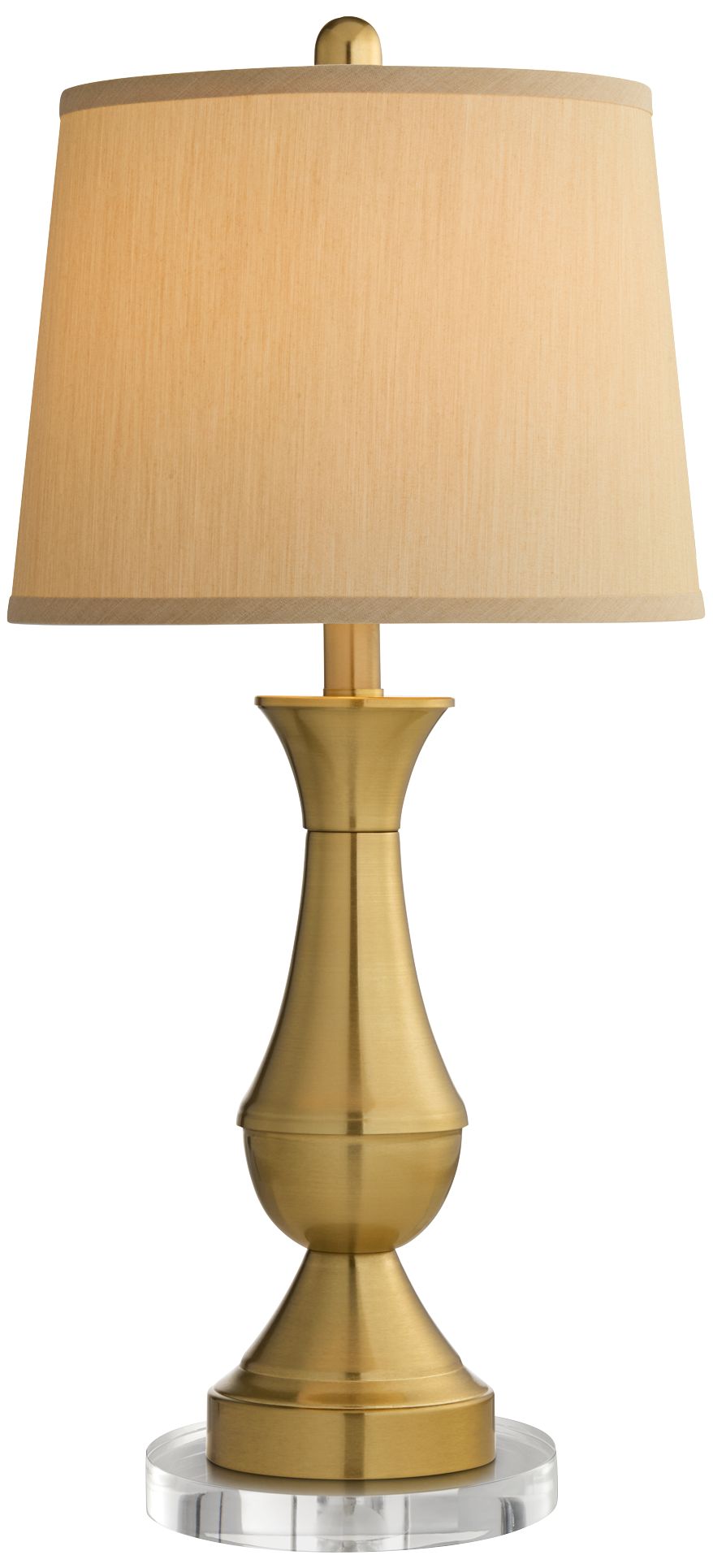 Regency Hill Becky 25 3/4" Traditional Brass Table Lamps with Risers