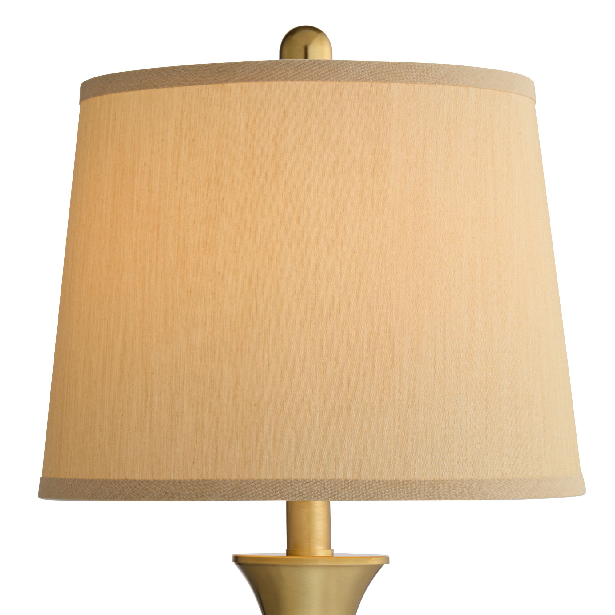 Image 4 Regency Hill Becky 25 3/4" Traditional Brass Table Lamps with Risers more views