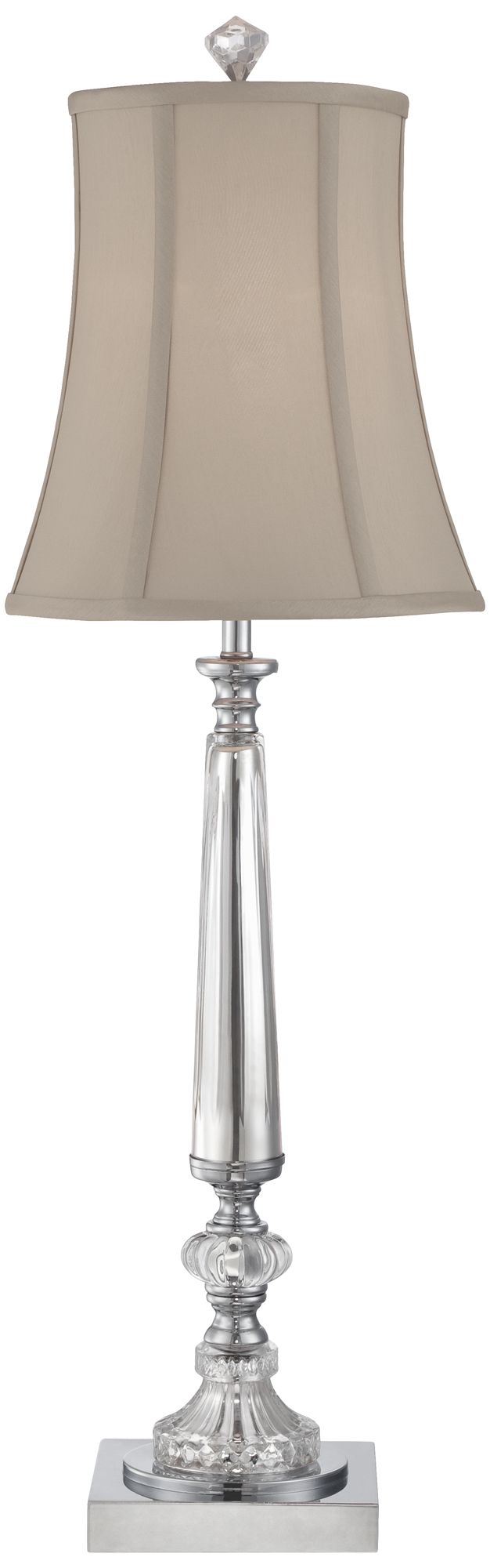 Image 3 Regency Hill Belardo 32" Traditional Crystal Buffet Table Lamp