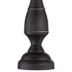 Image3 of Regency Hill Ben 25" Dark Bronze Black Shade Table Lamps Set of 2 more views