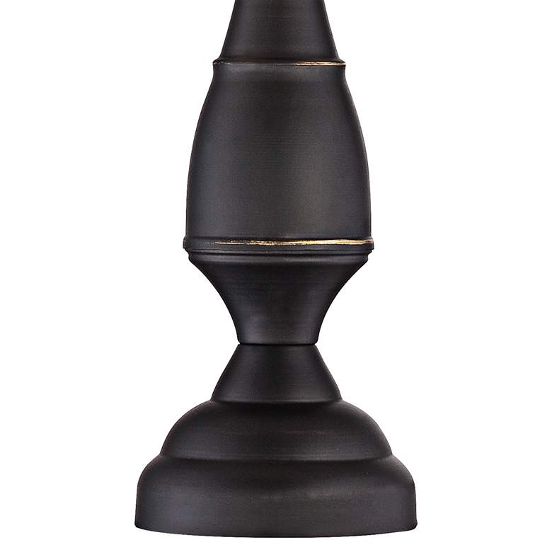 Image 3 Regency Hill Ben 25" Dark Bronze Black Shade Table Lamps Set of 2 more views