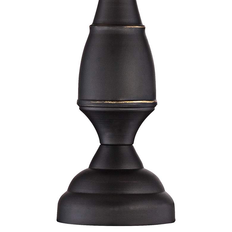 Image 3 Regency Hill Ben 25" Dark Bronze White Shade Table Lamps Set of 2 more views