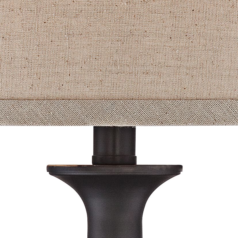 Image 3 Regency Hill Ben 26" Dark Bronze Table Lamps Set with Acrylic Risers more views