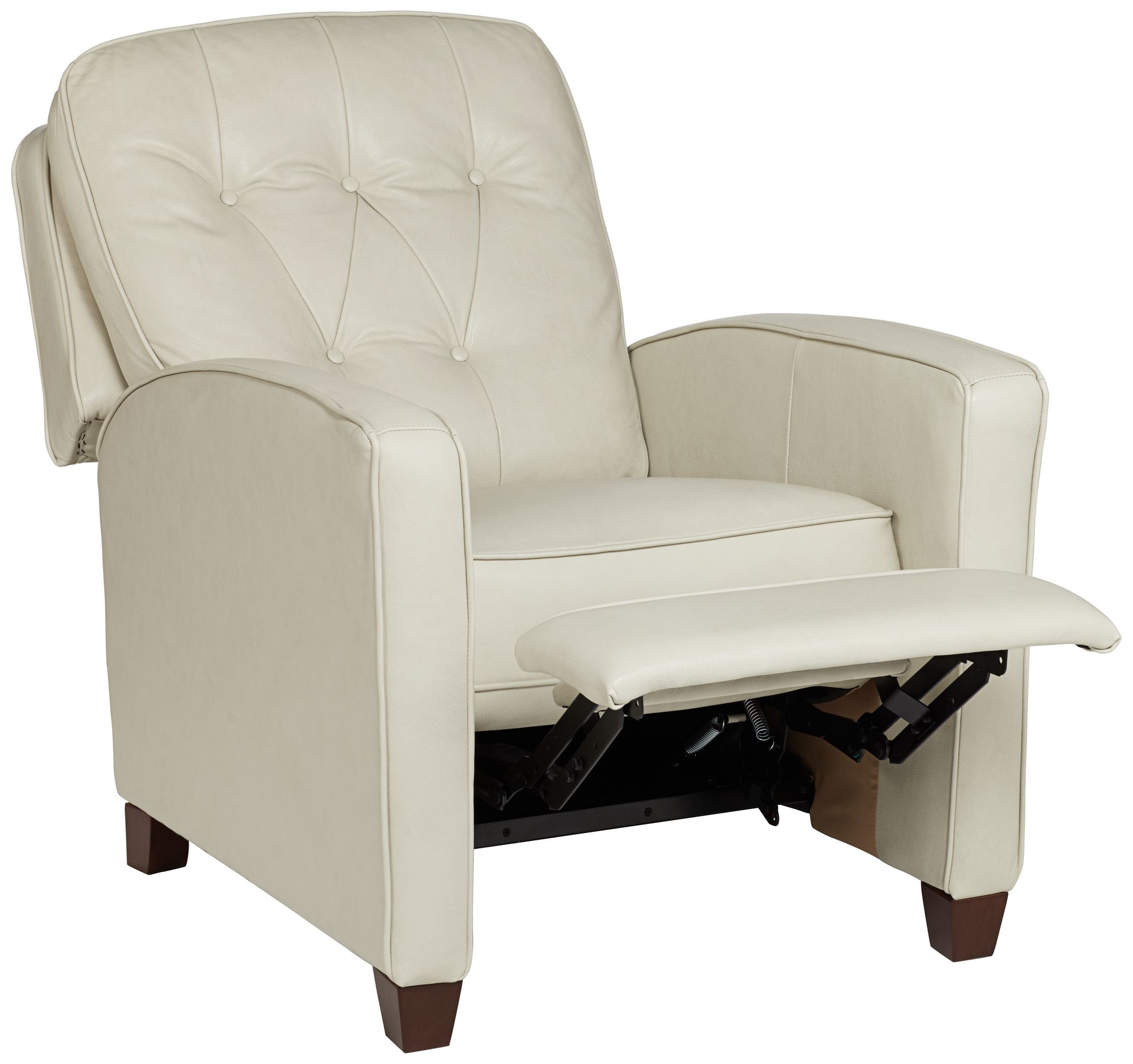 Regency Hill Benecict 27 1/2" Wide Pearl Leather 3-Way Recliner Chair