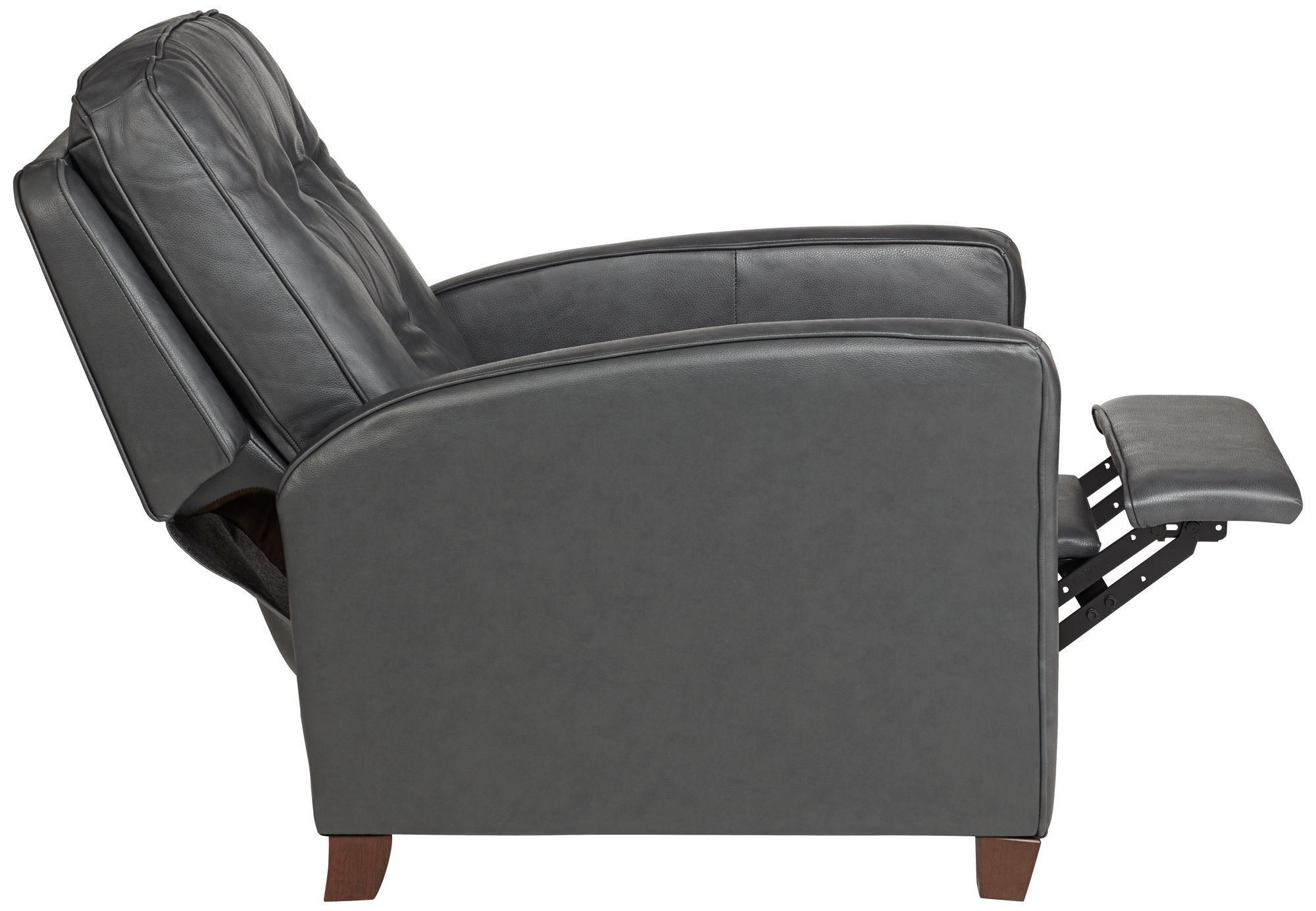 Image 7 Regency Hill Benedict Livorno Gray Leather 3-Way Recliner Chair more views