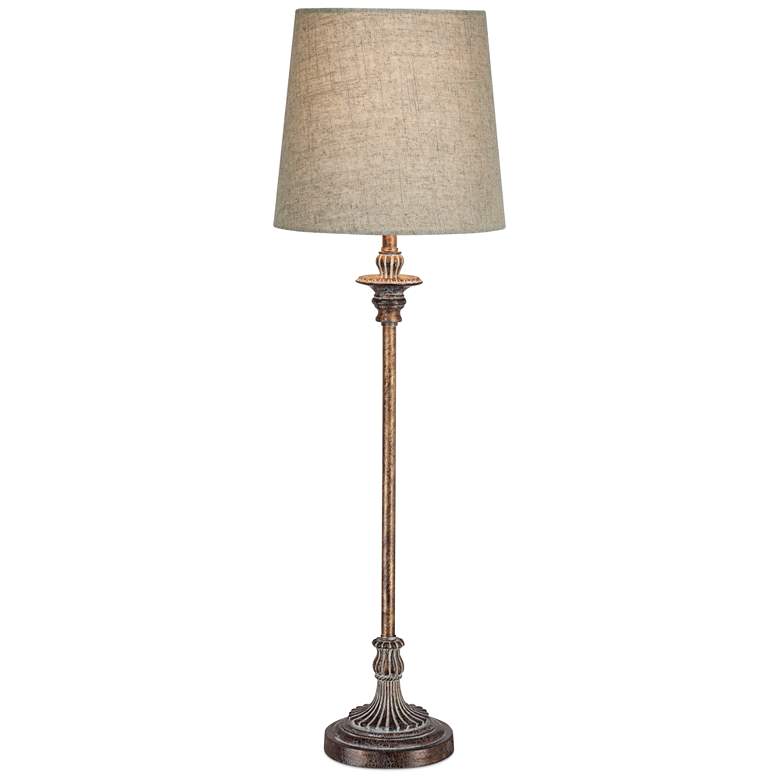 Image 3 Regency Hill Bentley 31 1/2" High Weathered Brown Buffet Table Lamp