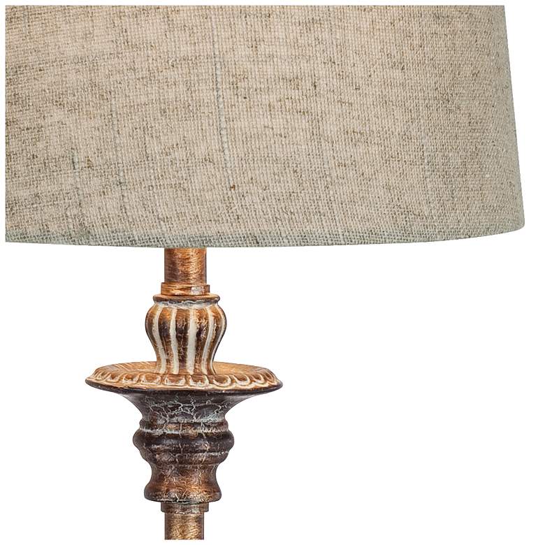 Image 4 Regency Hill Bentley 31 1/2 inch High Weathered Brown Buffet Table Lamp more views