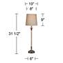 Watch A Video About the Bentley Weathered Brown Buffet Table Lamp Set of 2