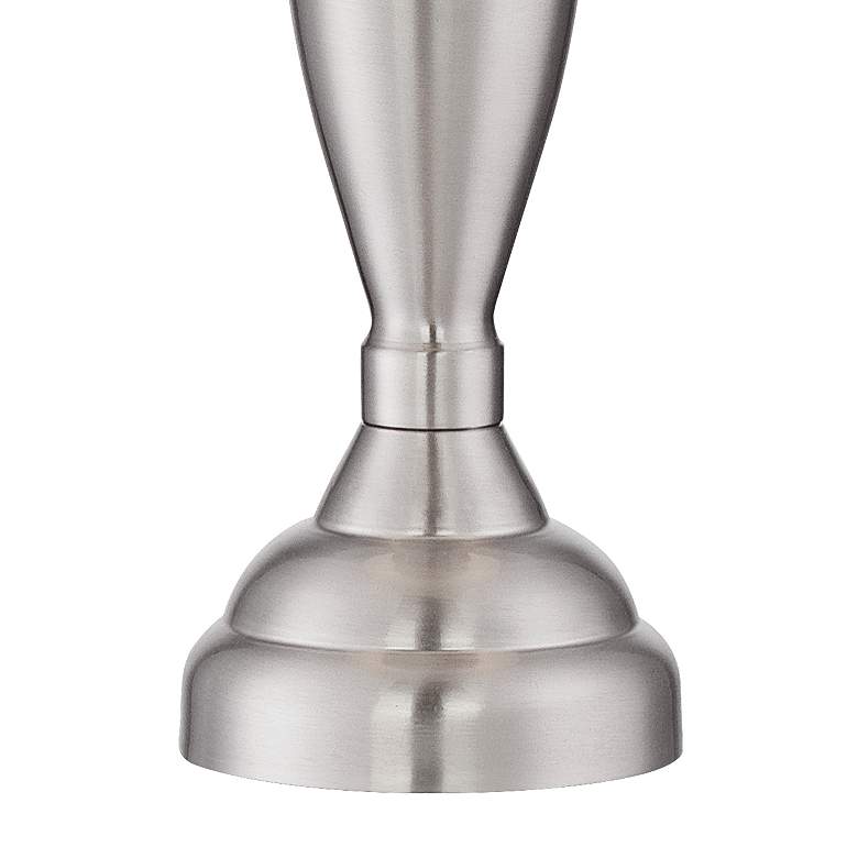 Image 6 Regency Hill Blair 25" Brushed Nickel Lamps Set of 2 with Dimmers more views