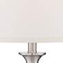 Regency Hill Blair 25" Brushed Nickel Metal Table Lamps Set of 2