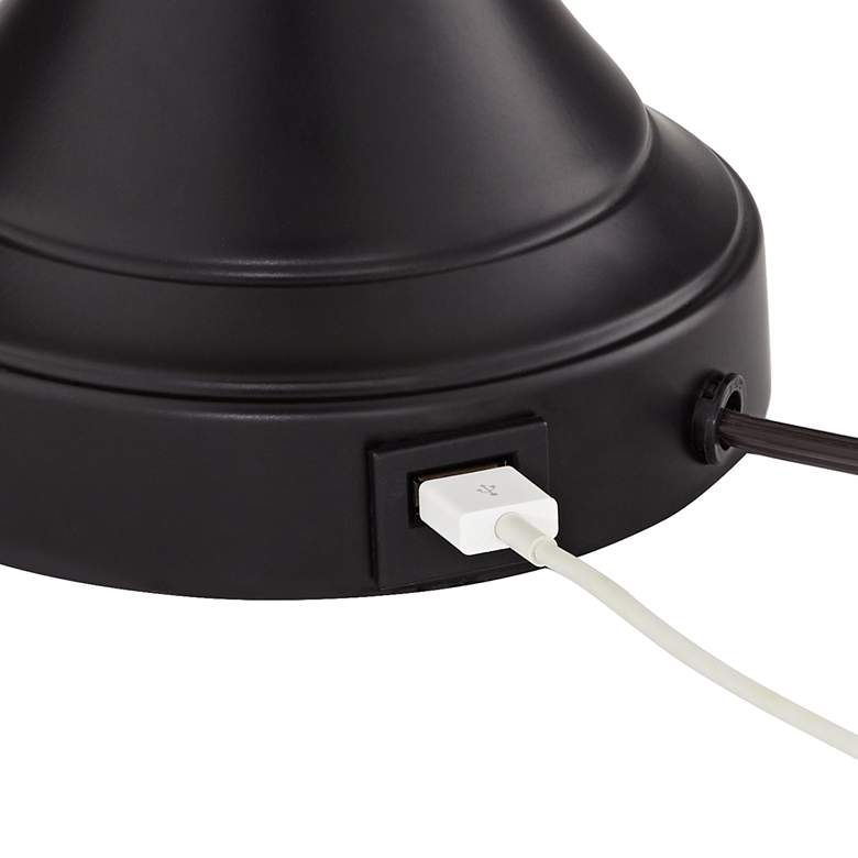 Image 6 Regency Hill Blakely 25" Bronze LED USB Touch Table Lamps Set of 2 more views