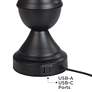 5_Regency Hill Blakely 26" Bronze Touch LED USB Lamps with Risers more views