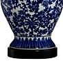 Regency Hill Blue and White Porcelain Temple Jar Table Lamp in scene