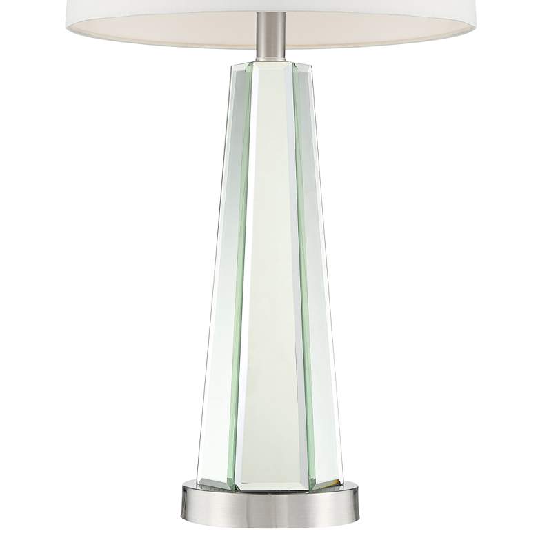 Image 7 Regency Hill Braydon 28" High Mirrored Column USB Table Lamps Set of 2 more views