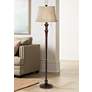 2_Regency Hill Brooke 60" Twin Pull Chain Traditional Bronze Floor Lamp
