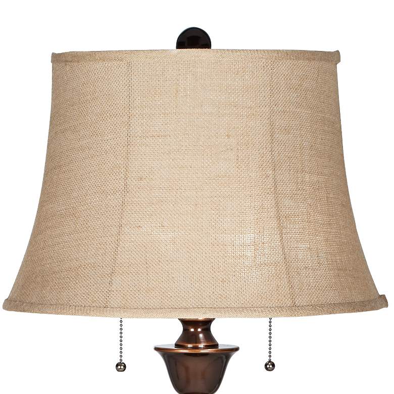 Image 4 Regency Hill Brooke 60" Twin Pull Chain Traditional Bronze Floor Lamp more views