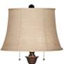 5_Regency Hill Brooke 60" Twin Pull Chain Traditional Bronze Floor Lamp more views