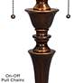 6_Regency Hill Brooke 60" Twin Pull Chain Traditional Bronze Floor Lamp more views