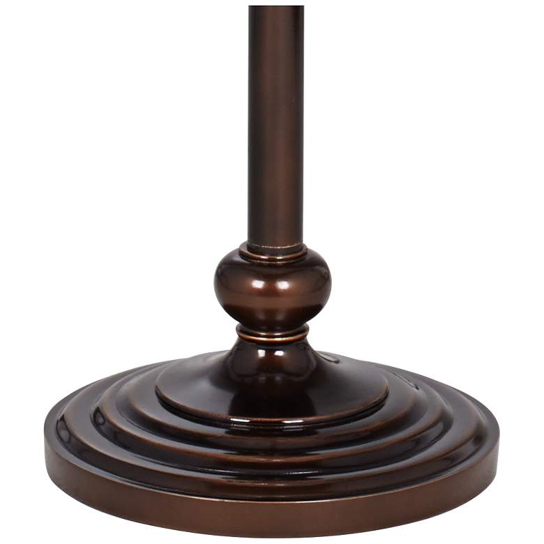 Image 6 Regency Hill Brooke Pull Chain Traditional Bronze Floor Lamps Set of 2 more views