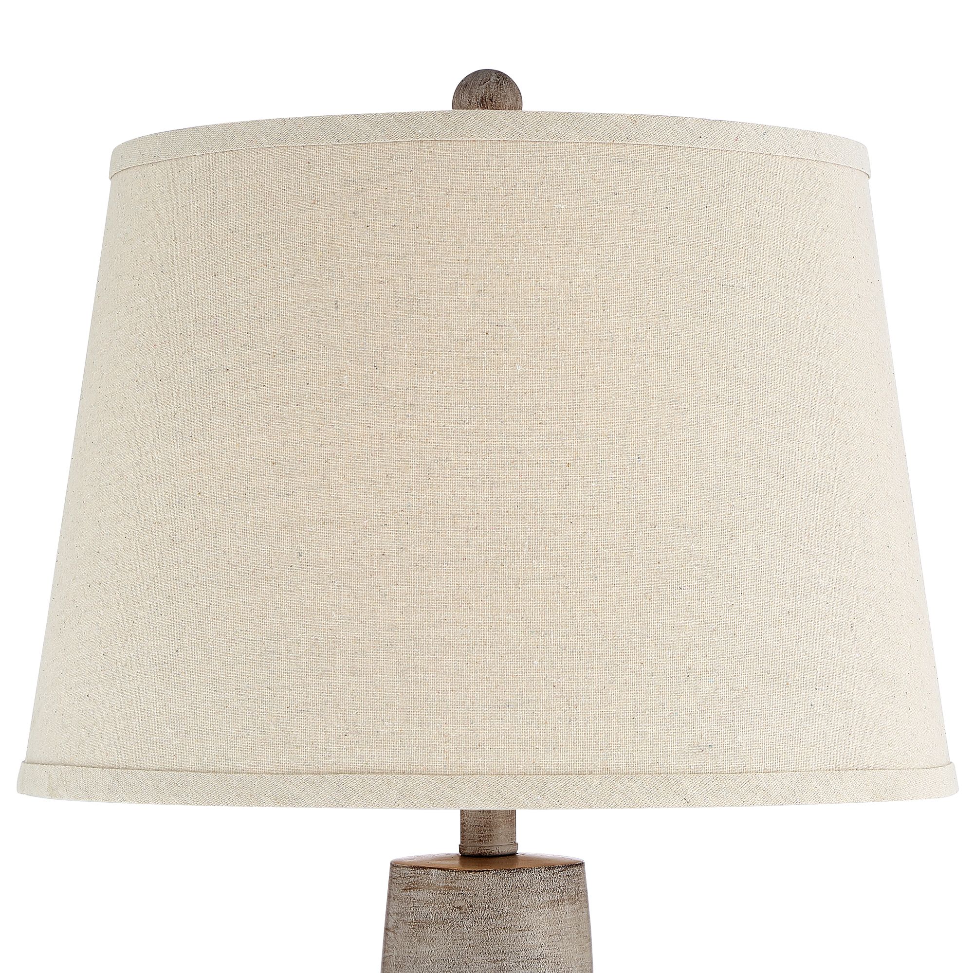 Image 2 Regency Hill Brushed Glenn Gray Urn Table Lamps Set of 2 with Risers more views