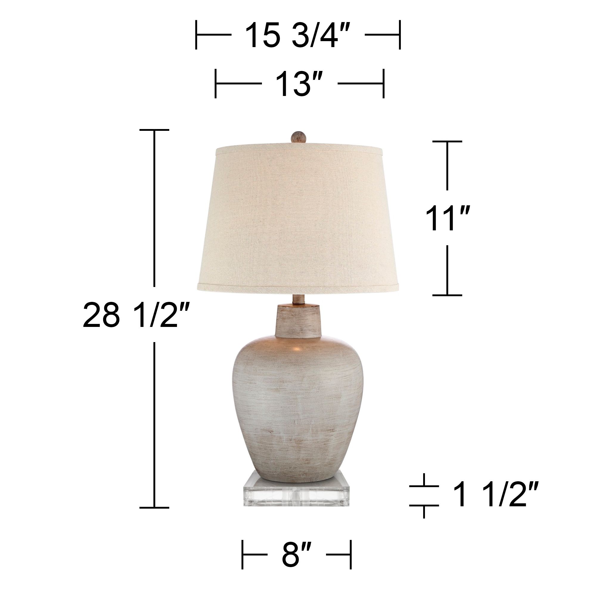 Image 6 Regency Hill Brushed Glenn Gray Urn Table Lamps Set of 2 with Risers more views