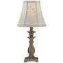 Regency Hill Cali 19" Beige Candlestick Accent Table Lamps Set of 2
