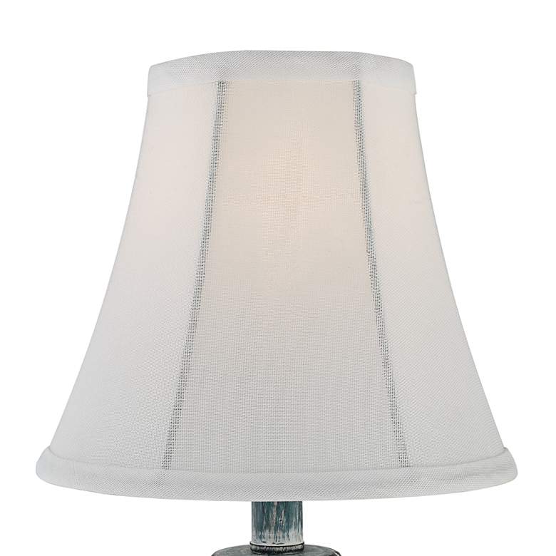 Image 3 Regency Hill Cali 19" Blue Candlestick Accent Table Lamps - Set of 2 more views