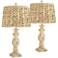 Regency Hill Carlisle Weathered Sea Grass Shades Table Lamps Set of 2
