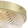 4_Regency Hill Carmine 12" Wide Brass and Glass Bowl Ceiling Light more views