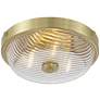 Watch A Video About the Regency Hill Carmine 12 Wide Brass and Glass Bowl Ceiling Light