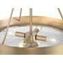 5_Regency Hill Carmine 16 3/4" Wide Brass and Glass Bowl Pendant Light more views