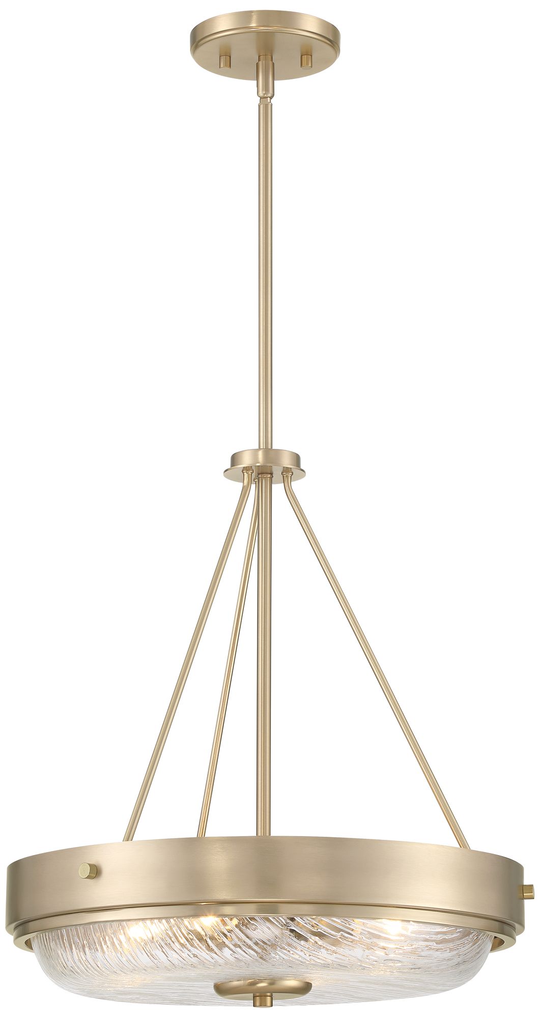 Watch A Video About the Carmine Brass and Glass Bowl Pendant Light