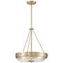 Watch A Video About the Carmine Brass and Glass Bowl Pendant Light