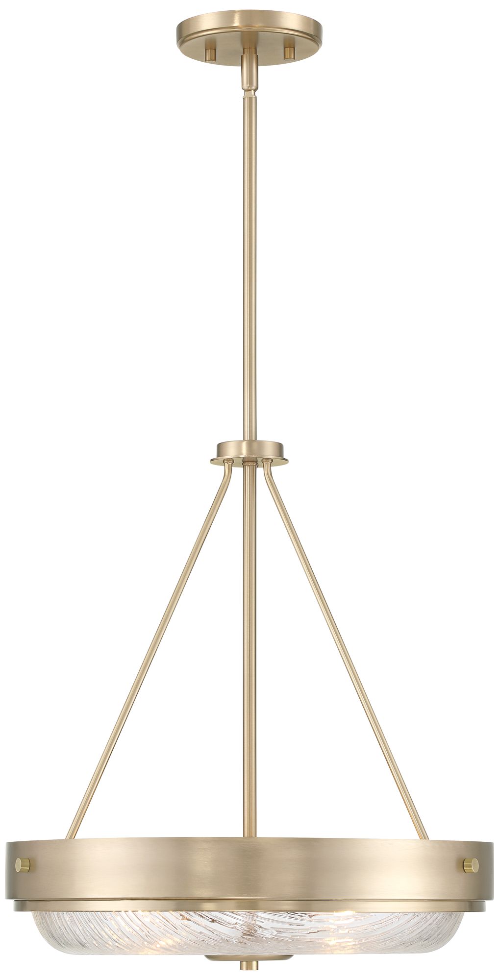 Watch A Video About the Carmine Brass and Glass Bowl Pendant Light