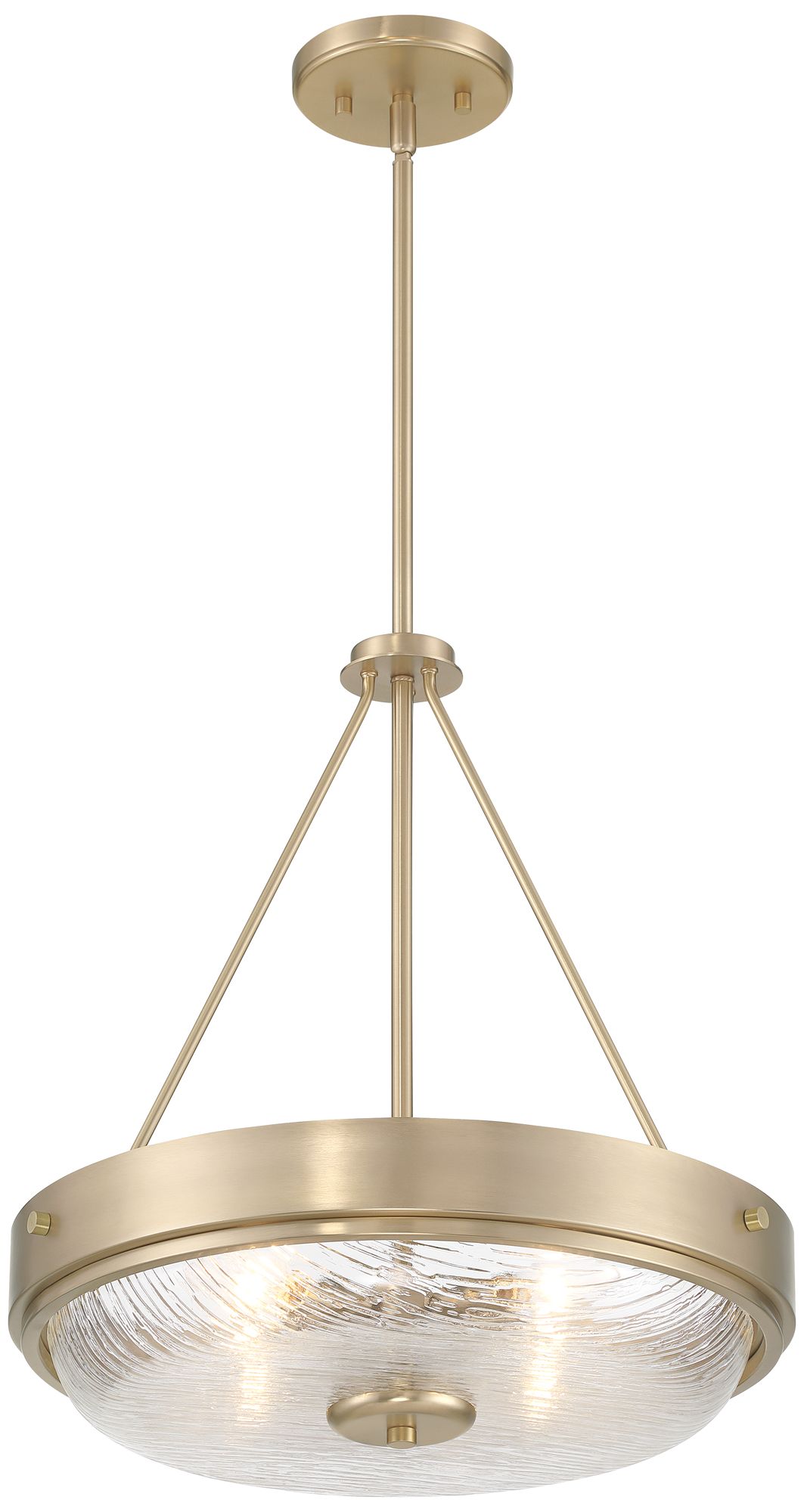Watch A Video About the Carmine Brass and Glass Bowl Pendant Light