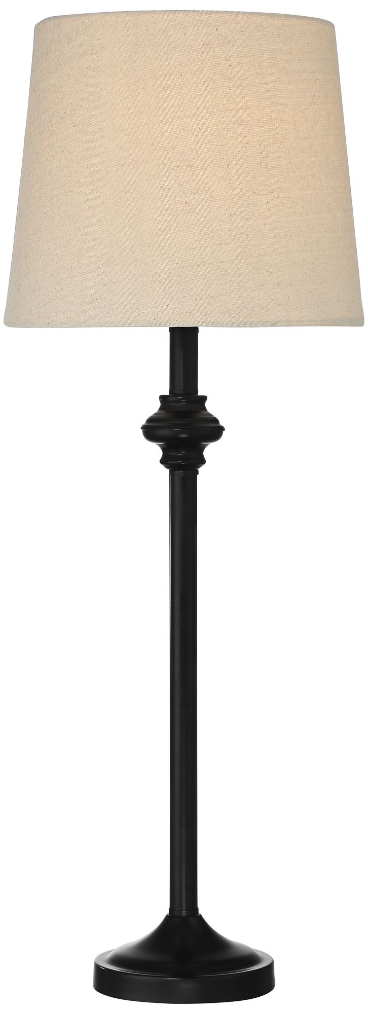 Image 7 Regency Hill Carter Black and Cream 3-Piece Floor and Table Lamp Set more views