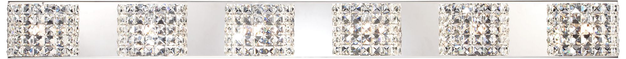 Regency Hill Cesenna 54 1/2" Wide Crystal LED Bath Light