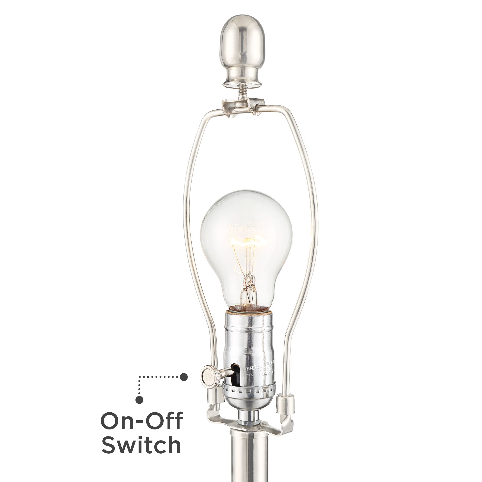 Image 3 Regency Hill Copeland Chrome and Glass White Shade USB Table Lamps Set of 2 more views