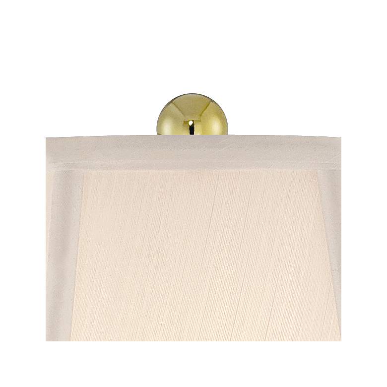 Image 4 Regency Hill Cut Glass Brass Finish Urn Table Lamp with Table Top Dimmer more views