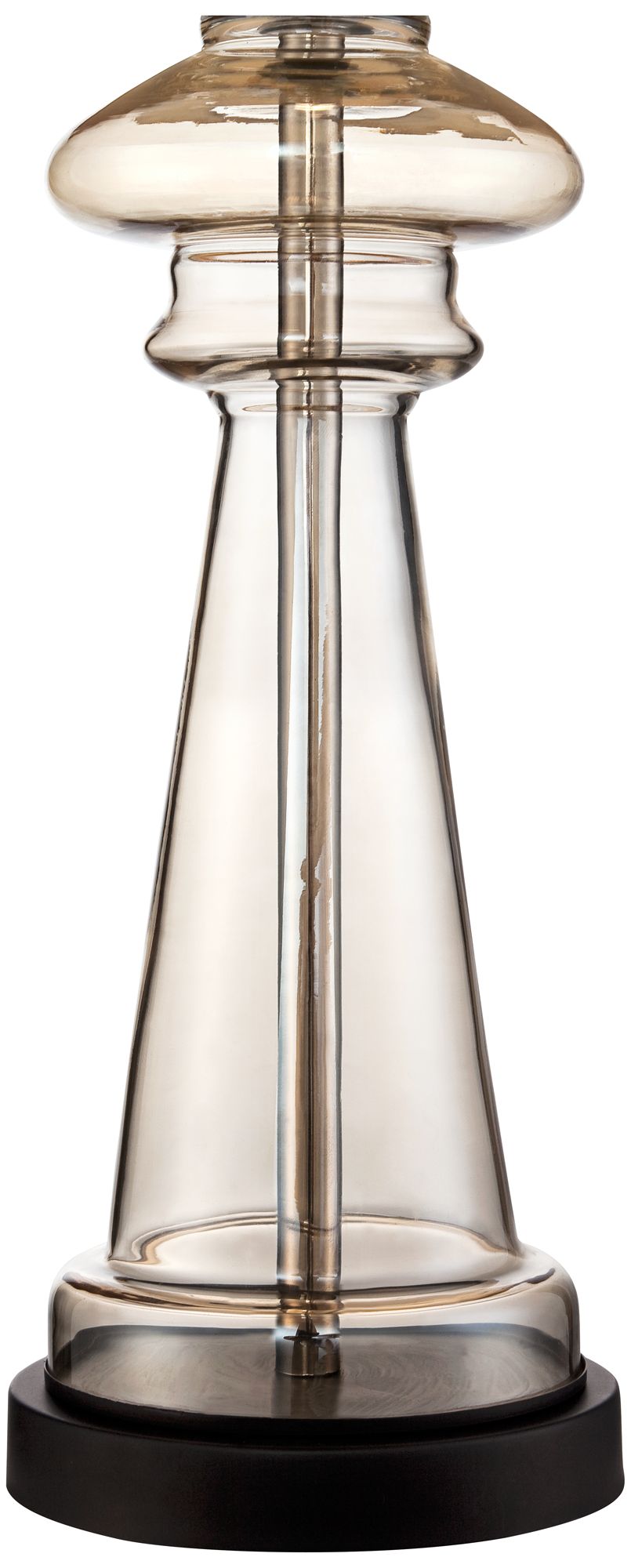 Image 5 Regency Hill Dalia 27" High Luxe Champagne Glass Table Lamp more views