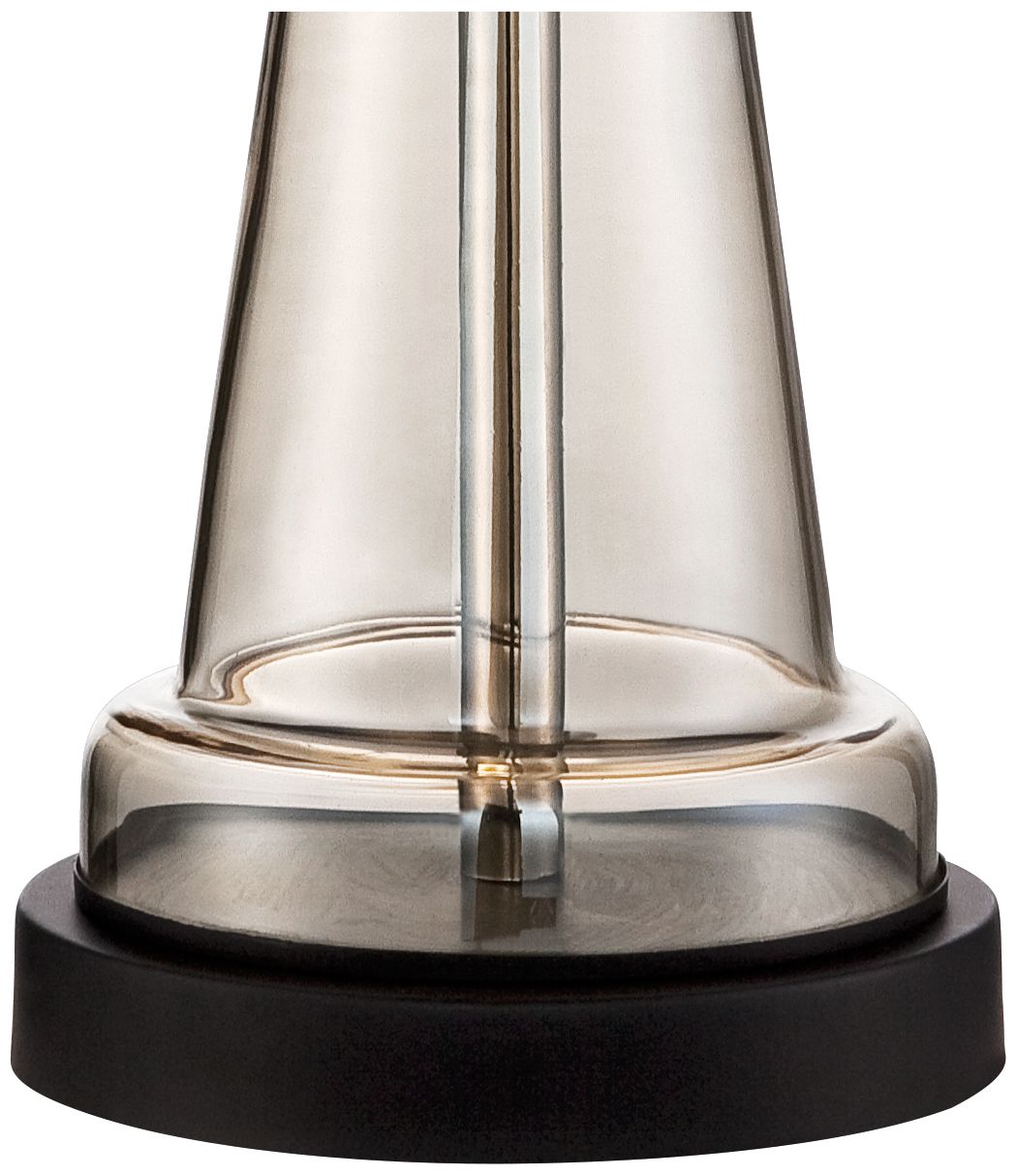 Image 6 Regency Hill Dalia 27" High Luxe Champagne Glass Table Lamp more views