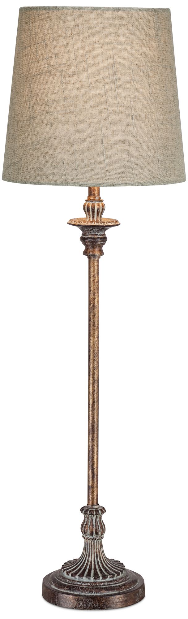 Image 3 Regency Hill Danesti 31 1/2" High Weathered Brown Buffet Table Lamp